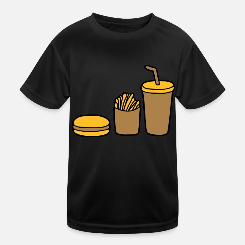 Burger Frites Cola T-shirt sport Enfant