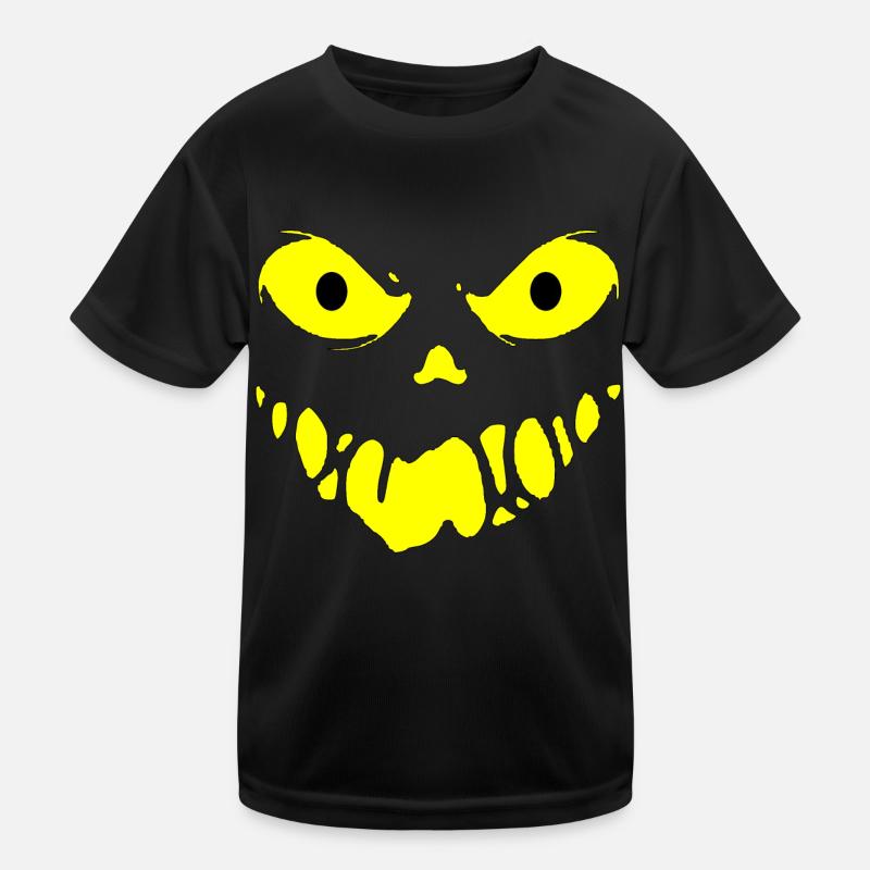 Böses Gesicht Kinder Funktions-T-Shirt