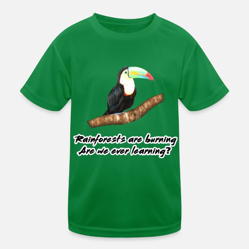 Rainforests are burning Kids Functional T-Shirt
