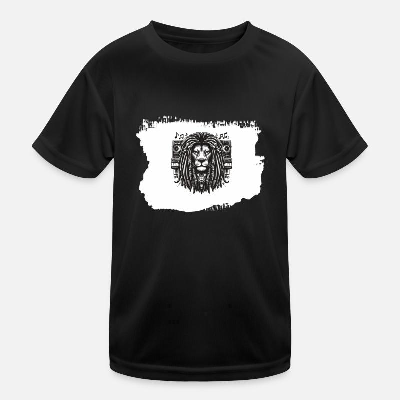 Reggae-Jam - Kinder Funktions-T-Shirt - Schwarz