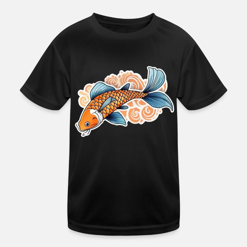 Koi Carp - Japanese Fish Kids Functional T-Shirt