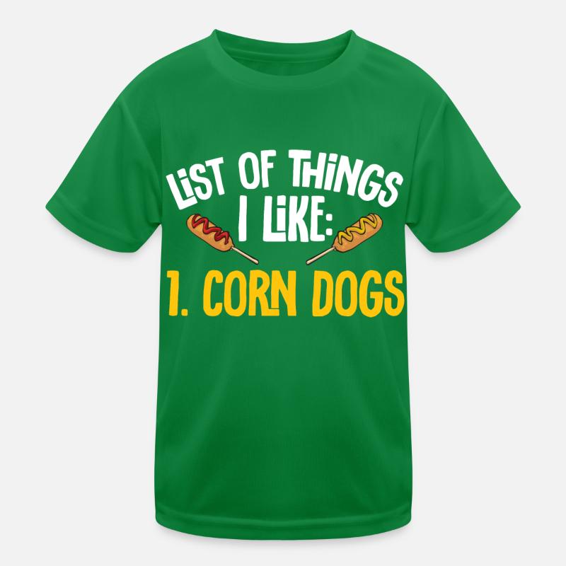Corn Dog Corndog Kids Functional T-Shirt