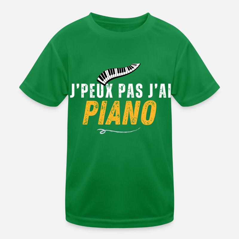 I can't PIANO Kids Functional T-Shirt