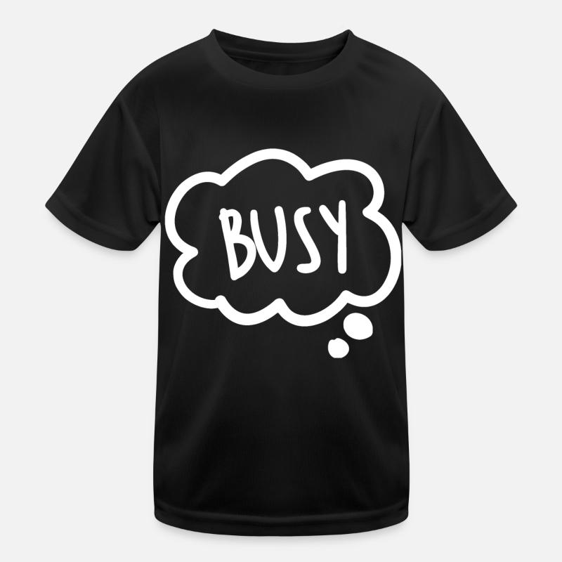 Aufkleber beschäftigt Kinder Funktions-T-Shirt