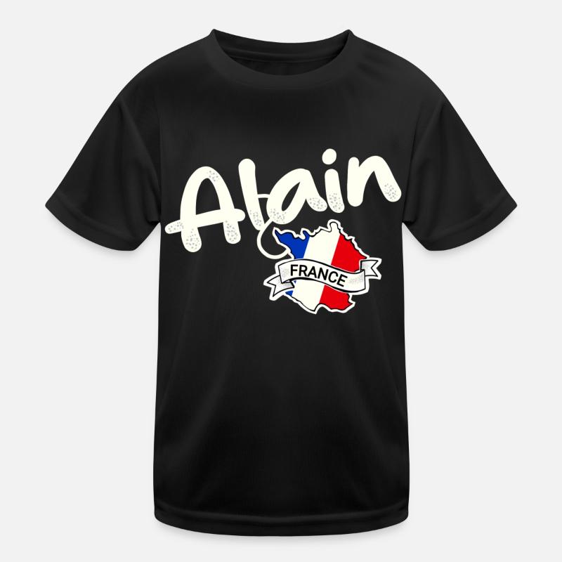 Alain Frankreich Kinder Funktions-T-Shirt