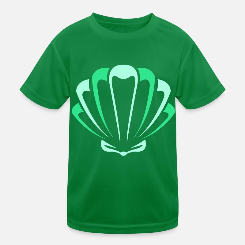 muschel Kinder Funktions-T-Shirt
