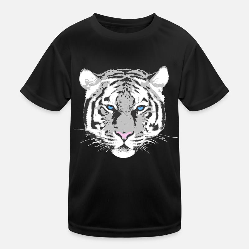 White Tiger - Kids Functional T-Shirt - black