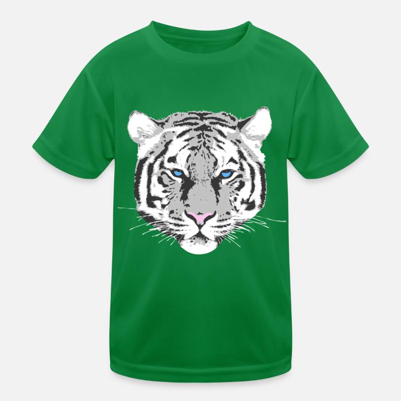 weißer Tiger Kinder Funktions-T-Shirt