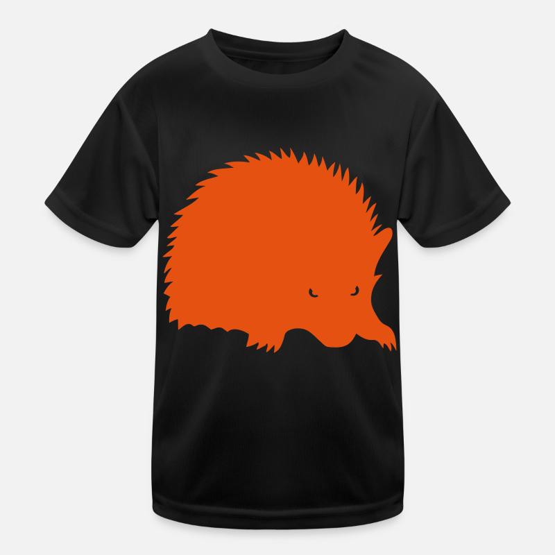 herisson Silhouette Schatten Kinder Funktions-T-Shirt