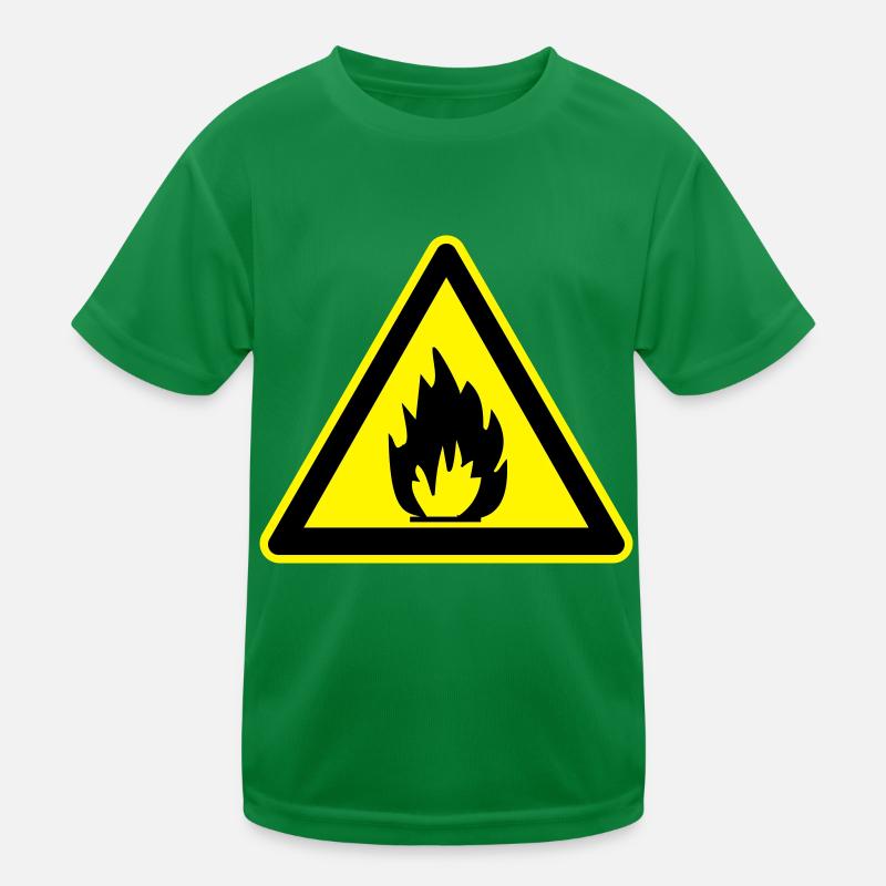 signe inflammable T-shirt sport Enfant