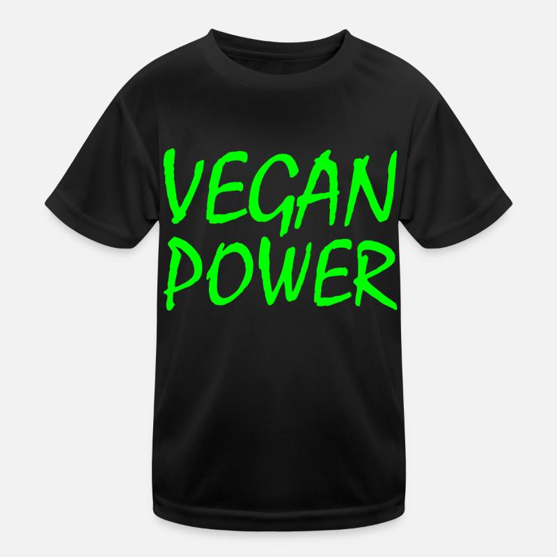 Vegan power Kids Functional T-Shirt