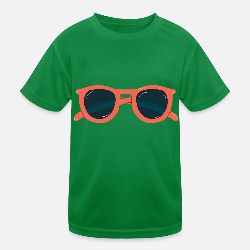 bunte Brille Kinder Funktions-T-Shirt