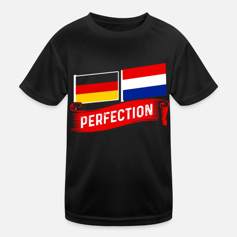 German and Dutch Deutsch et Hollandais T-shirt sport Enfant