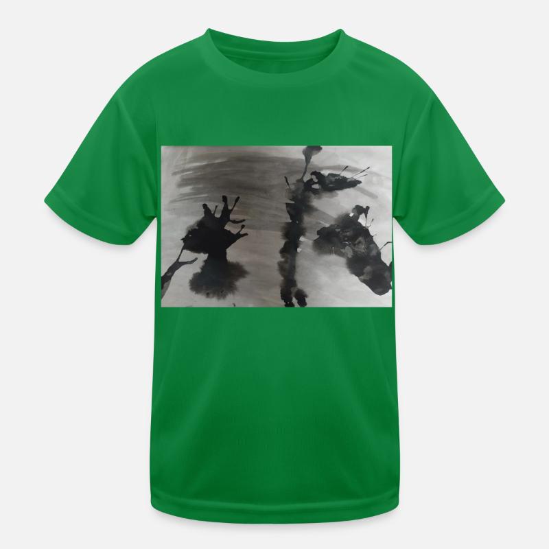 Noir T-shirt sport Enfant