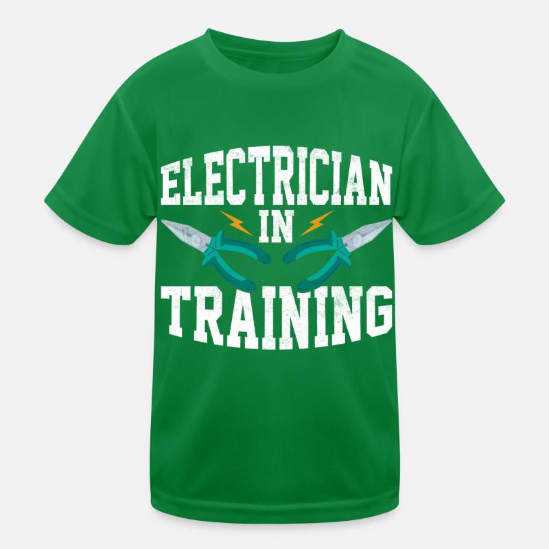 Electrician In Training Profession Electrical Eng Kinder Funktions-T-Shirt