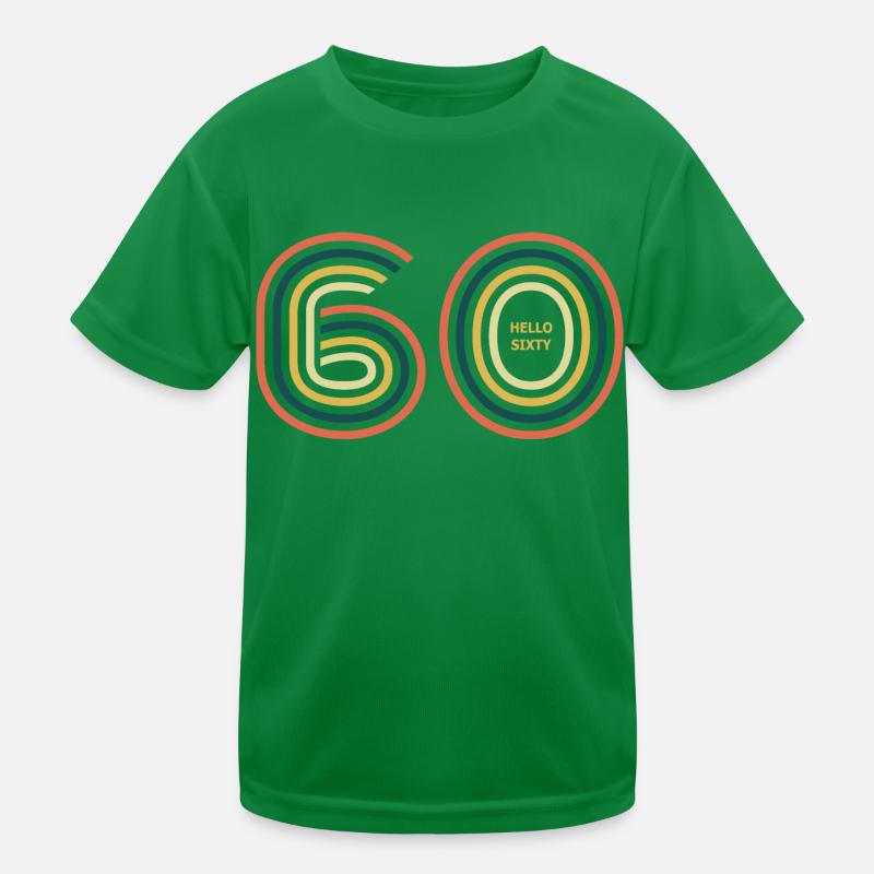 Hallo 60. 60. Geburtstag Kinder Funktions-T-Shirt