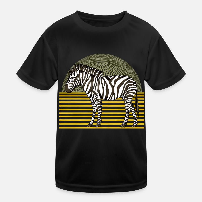 Zebra Kinder Funktions-T-Shirt
