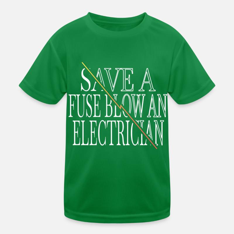 Lineman Computer Electrical Engineering Profession Kids Functional T-Shirt