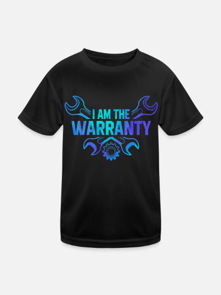 I Am The Warranty Car Lover Car Mechanic Automobil - Kids Functional T-Shirt - black - Front