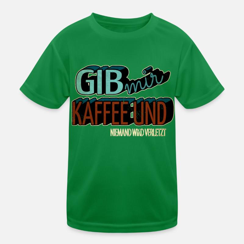 lustig kaffeesatz spaß kaffeekanne geschenkidee Kinder Funktions-T-Shirt