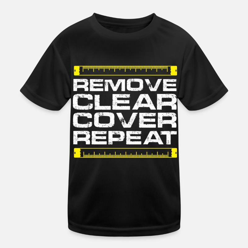 Remove Clear Cover Repeat Kids Functional T-Shirt