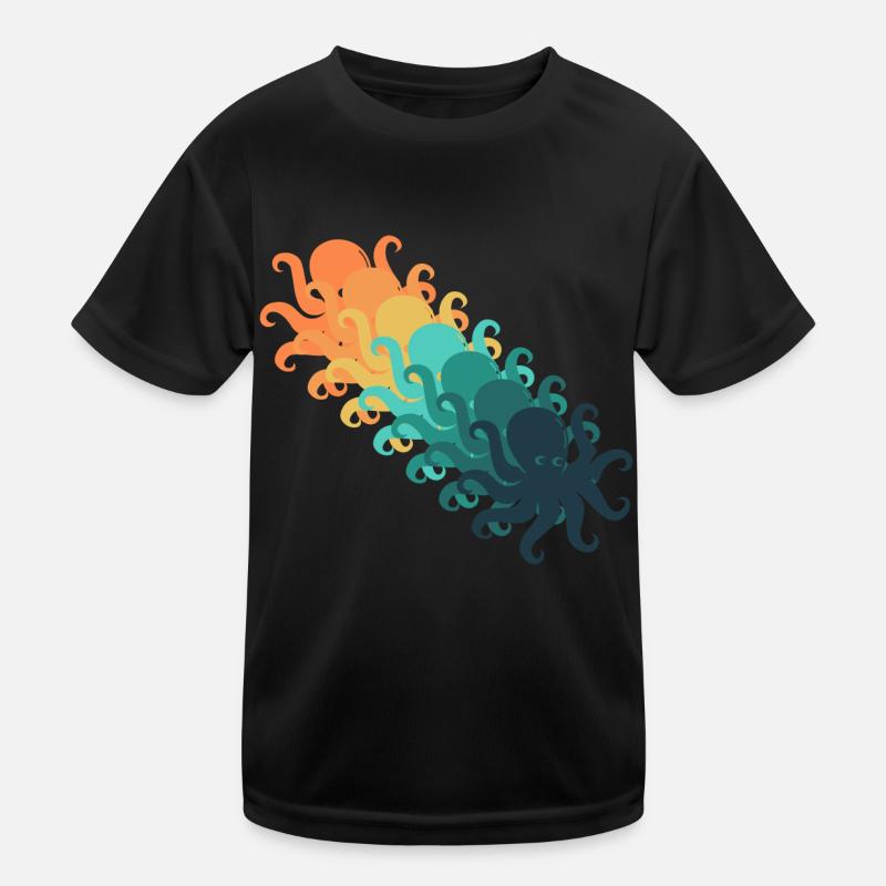 Poulpe vintage T-shirt sport Enfant