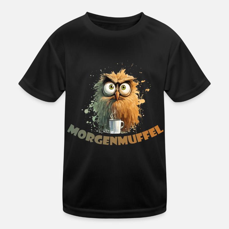 ein echter Morgenmuffel Kinder Funktions-T-Shirt