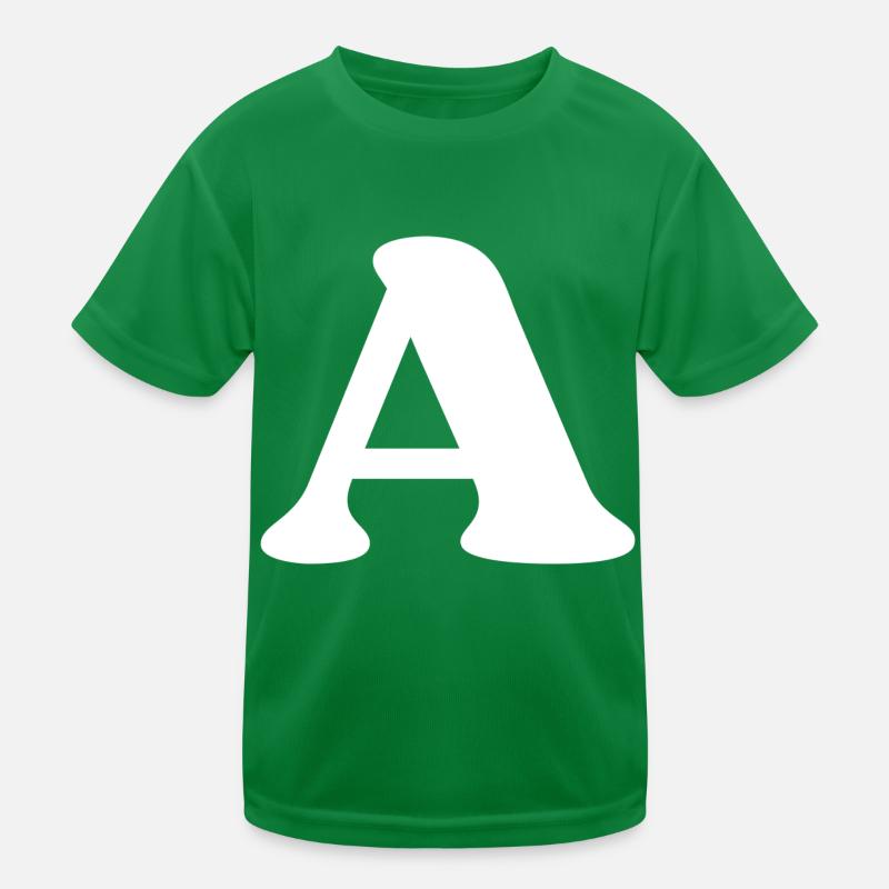 Buchstabe a Kinder Funktions-T-Shirt