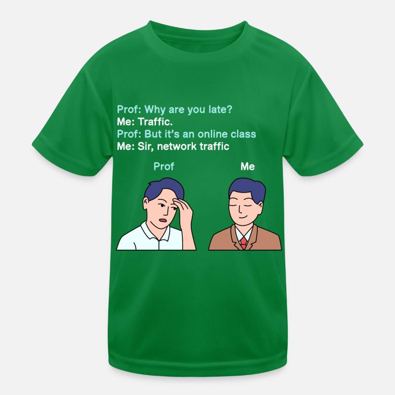 Delay in network traffic for young proud Pinoys Kids Functional T-Shirt