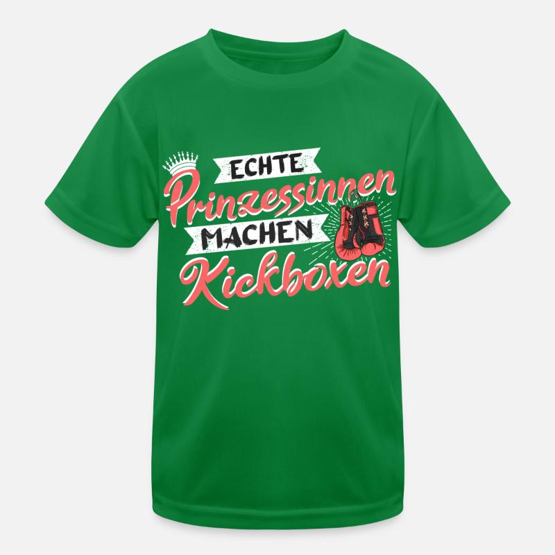 Kickboxen Mädchen Echte Prinzessinnen Kinder Funktions-T-Shirt