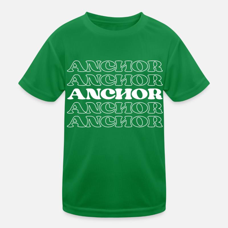 Anchor Host Presenter Anchor Speaker Broadcaster Kids Functional T-Shirt