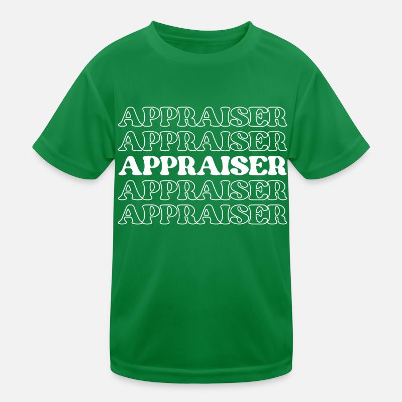 Appraiser Evaluator Appraiser Assessor Valuer Kids Functional T-Shirt