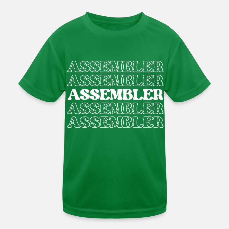 Assembler Fabricator Assembler Constructor Maker Kids Functional T-Shirt