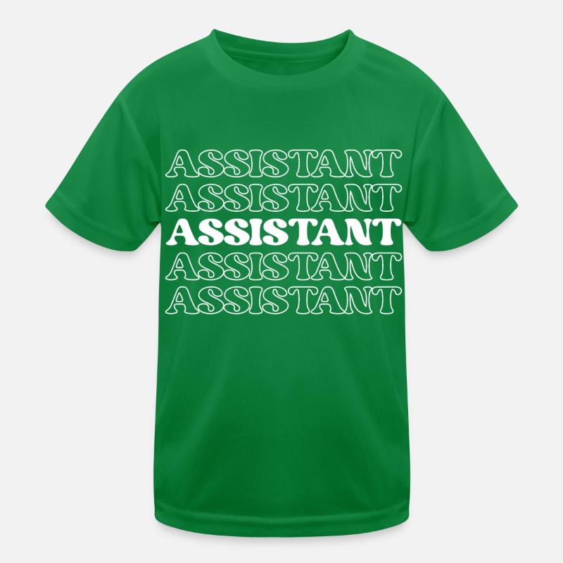 Assistant Aide Assistant Helper Supporter Kids Functional T-Shirt