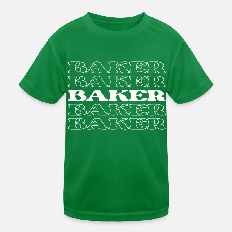 Bäcker Bäcker Konditor Backwerk Arbeiter Teig Kinder Funktions-T-Shirt