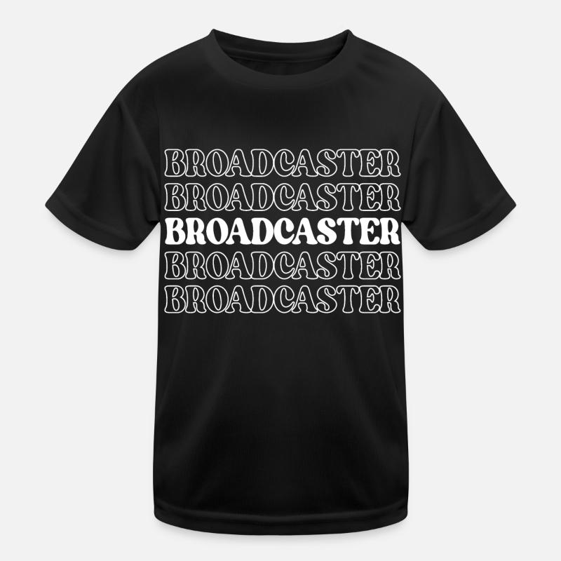 Broadcaster Newscaster Newsreader Reporter Kids Functional T-Shirt