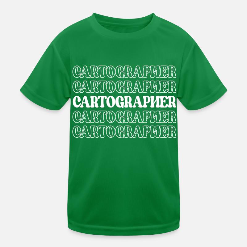Mapmaker Cartographer Map Creator Geography Kids Functional T-Shirt