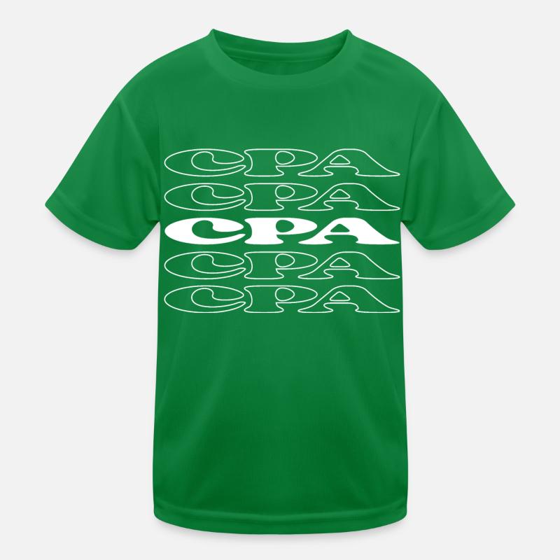 Cpa Accountant Certified Public Accountant Kids Functional T-Shirt