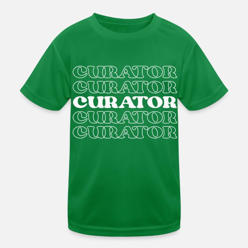 Kurator Verwalter Konservator Konservator Archivar Kinder Funktions-T-Shirt