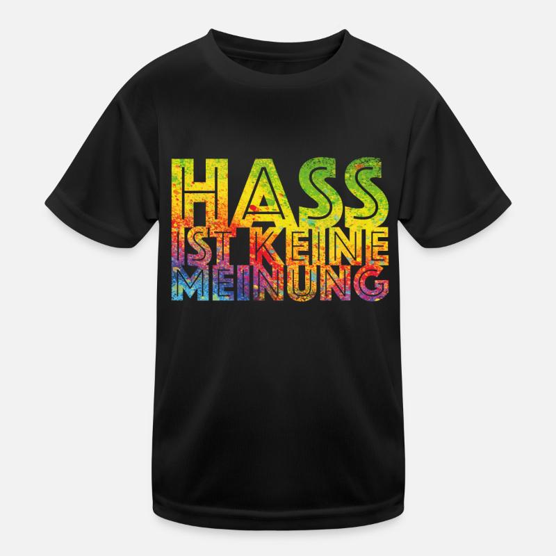 Hate is not an opinion Kids Functional T-Shirt