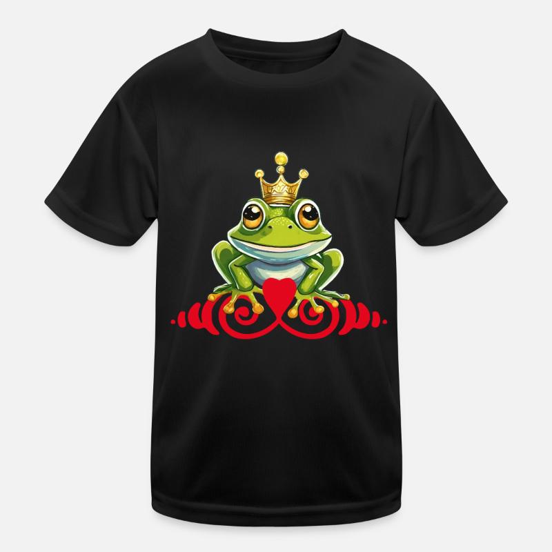 Grenouille Prince Baiser Roi T-shirt sport Enfant