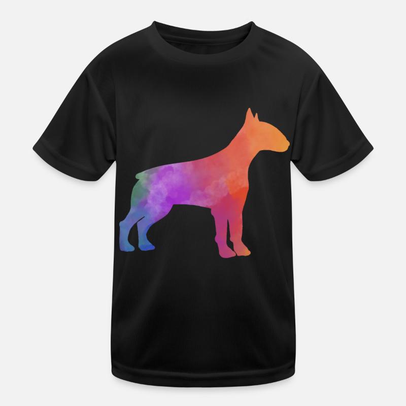 BULL TERRIER colorful Kids Functional T-Shirt