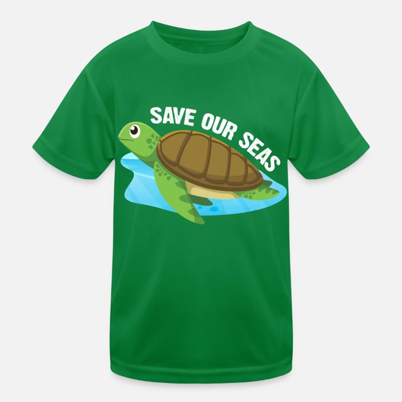 Save our Seas Turtle Kids Functional T-Shirt