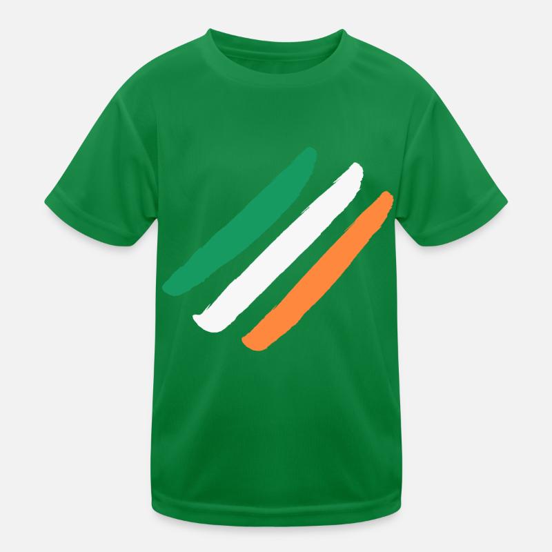 Irlande / Drapeau de l’Irlande - Diagonal - Élégant T-shirt sport Enfant