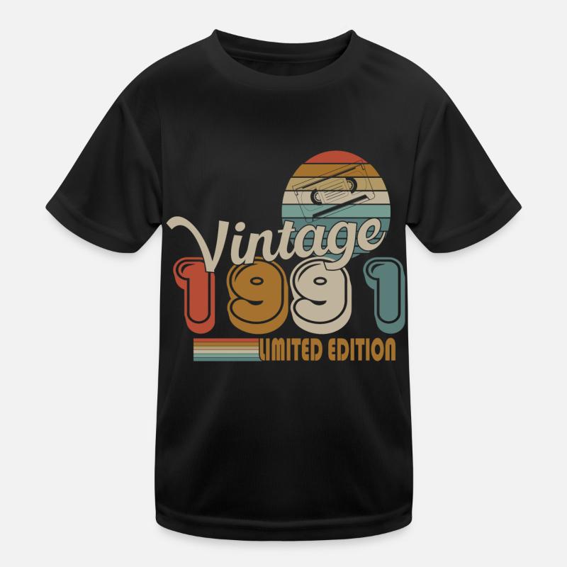 1991 - Kids Functional T-Shirt - black