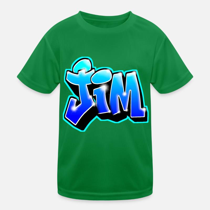 GRAFFITI NAME JIM T-shirt sport Enfant