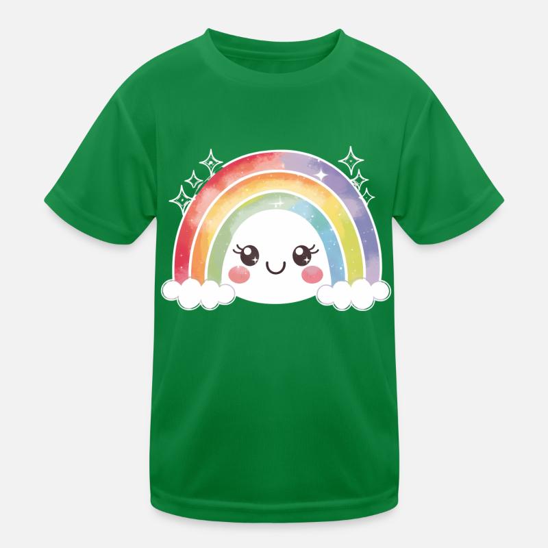 Kawaii Mignon Arc-en-ciel T-shirt sport Enfant