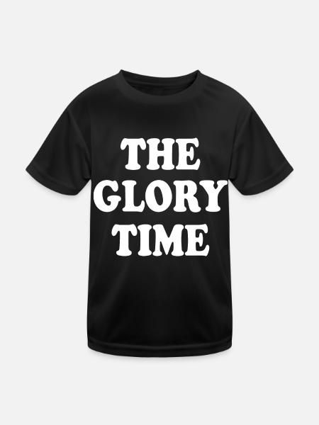 The glory time - Kids Functional T-Shirt - black - Front