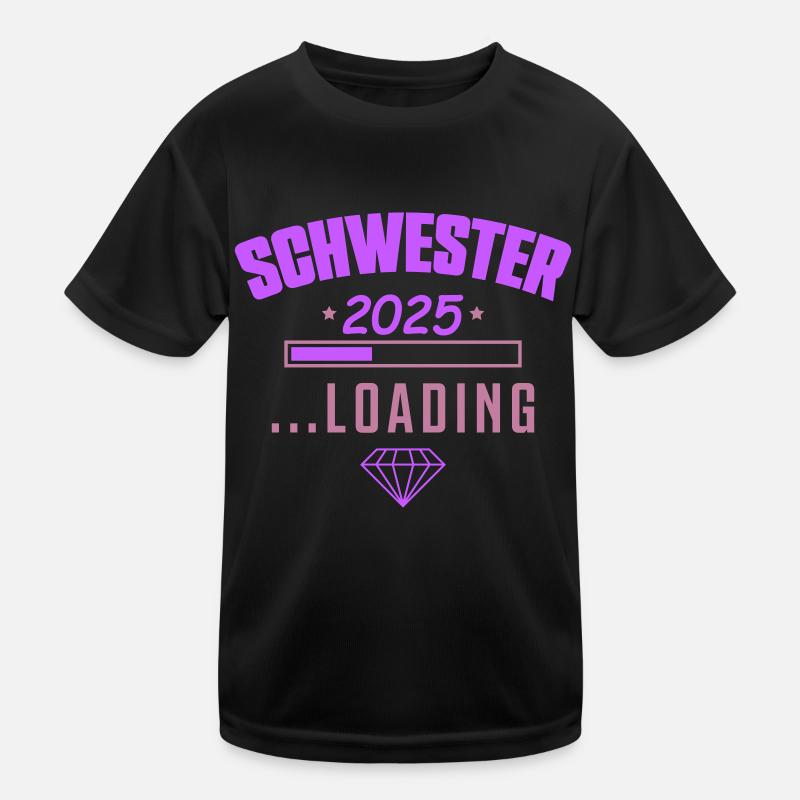 schwester 2025 loading Kinder Funktions-T-Shirt