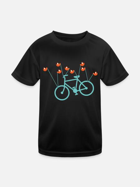 Fail bike - Kids Functional T-Shirt - black - Front
